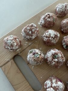 raw meat balls